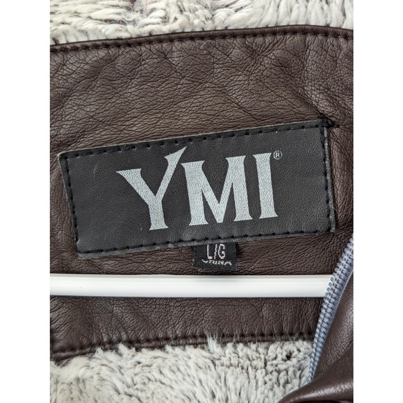 YMI Women's Brown Leather Jacket - Picture 6 of 10